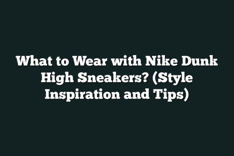 What to Wear with Nike Dunk High Sneakers? (Style Inspiration and Tips ...